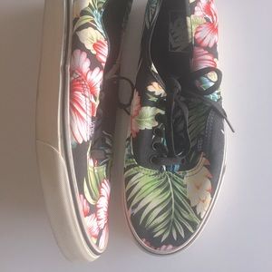Vintage Vans tropical print shoes